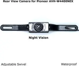 Rear View Camera Backup License Plate Night for Pioneer AVH-W4400NEX AVHW4400NEX