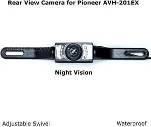 New Rear View Camera Backup License Plate Night for Pioneer AVH-201EX AVH201EX