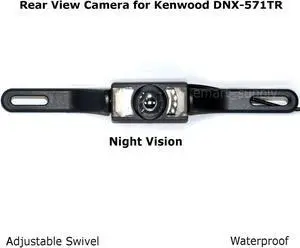 Rear View Camera Backup License Plate Night for Kenwood DNX-571TR DNX571TR