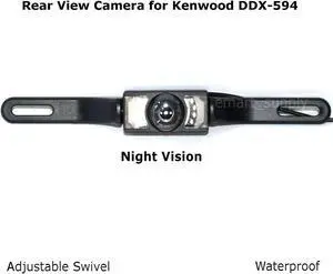 Rear View Camera Backup License Plate Night for Kenwood DDX-594 DDX594