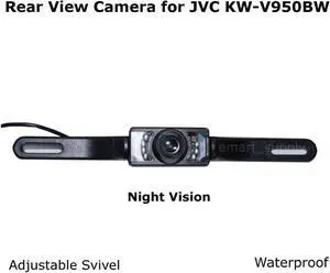 New Rear View Camera Backup License Plate Night for JVC KW-V950BW KWV950BW