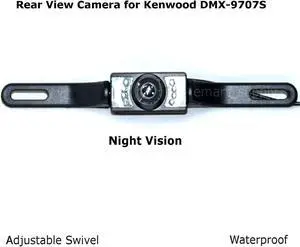 Rear View Camera Backup License Plate Night for Kenwood DMX-9707S DMX9707S