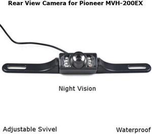 Rear View Camera Backup License Plate Night for Pioneer MVH-200EX MVH200EX