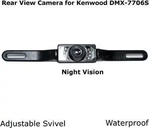 New Rear View Camera Backup License Plate Night for Kenwood DMX-7706S DMX7706S