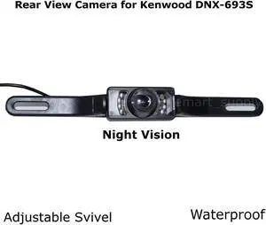 Rear View Camera Backup License Plate Night for Kenwood DNX-693S DNX693S