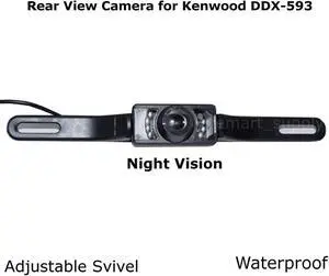 Rear View Camera Backup License Plate Night for Kenwood DDX-593 DDX593