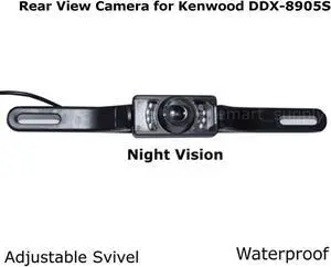 Rear View Camera Backup License Plate Night for Kenwood DDX-8905S DDX8905S