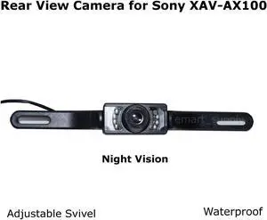 New Rear View Camera Backup License Plate Night for Sony XAV-AX100 XAVAX100