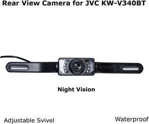 New Rear View Camera Backup License Plate Night for JVC KW-V340BT KWV340BT