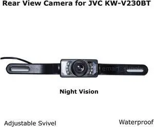 New Rear View Camera Backup License Plate Night for JVC KW-V230BT KWV230BT