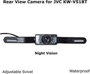 New Rear View Camera Backup License Plate Night for JVC KW-V51BT KWV51BT