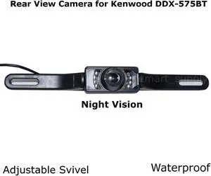 New Rear View Camera Backup License Plate Night for Kenwood DDX-575BT DDX575BT