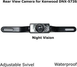 New Rear View Camera Backup License Plate Night for Kenwood DNX-573S DNX573S