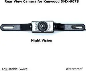Rear View Camera Backup License Plate Night for Kenwood DMX-907S DMX907S