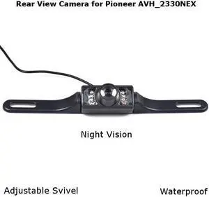 Rear View Color Backup Adjust Camera License Plate Night for Pioneer AVH-2330NEX