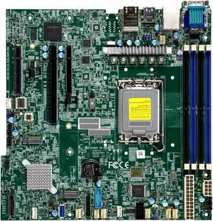 SuperMicro X13SCH-F Motherboard - MicroATX,Catlow,UP,RPL-E Xeon E,LGA1700,C266 SuperMicro X13SCH-F Motherboard - MicroATX,Catlow,UP,RPL-E Xeon E,LGA1700,C266