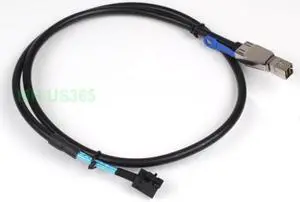 (NOT FOR HOME PC!) Lot of 2 SFF-8644 to SFF-8643 HD Mini SAS 12G SAS DATA Server Raid Cable 100cm - OEM