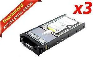 Lot of 3 Western Digital w/Raptor 74GB10000RPM WD740GD-00FLC0 T953J