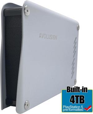 Avolusion PRO-M5 4TB USB 3.0 External Gaming HD for PS5 (White) 2YR WARRANTY