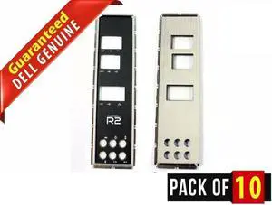 Lot of 10 New Original Dell Alienware Aurora R2 I/ O Shield Assembly Black 963M3