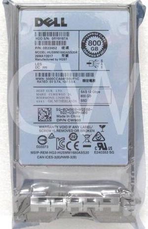 (NOT FOR HOME PC!) CW988 0CW988 HUSMM1680ASS204 Dell 800GB 12Gb/s 2.5" SAS Solid State Drive (SSD) - OEM