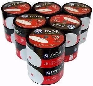 600 HP Blank 16x DVD-R DVD White Inkjet Hub Printable 4.7GB Media Disc