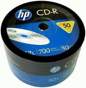 200 HP Blank 52X CD-R CDR Recordable Branded Logo 700MB Media Disc 4x50pk