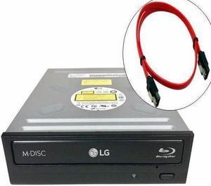 LG 14X Internal Sata BluRay BDXL BDR/DVD/CD Burner ReWriter Drive + SATA CABLE