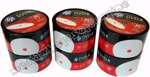 300 HP 16X DVD-R DVDR 4.7GB White Inkjet Printable Media Disc 6x50pk EXPEDITED