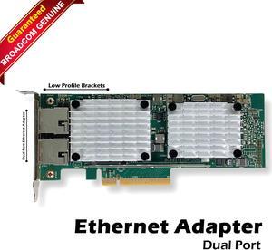 Broadcom BCM957810A1006G Dual Port 10GbE SFP+ PCIe x8 Ethernet Adapter 95Y3759