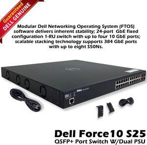 Genuine Dell OEM Force 10 S25N 24 Port Stackable Network Switch 0KTKM4 KTKM4