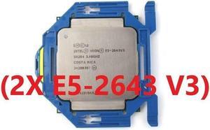 Matching Pair Intel Xeon E5-2643 V3 SR204 6-Core 3.4GHz 20MB LGA Processor