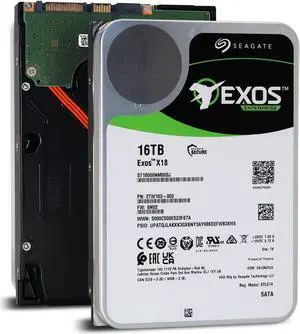 Seagate Exos X18 16TB SATA 6Gb/s Enterprise HDD (ST16000NM000J) - OEM
