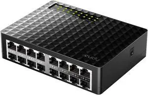 Cudy 16-Port 10/100Mbps Fast Ethernet Unmanaged Desktop Switch | FS1016D