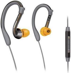 Philips ActionFit SHQ3017GY Sweatproof Sports Headphones with Volume Control Mic