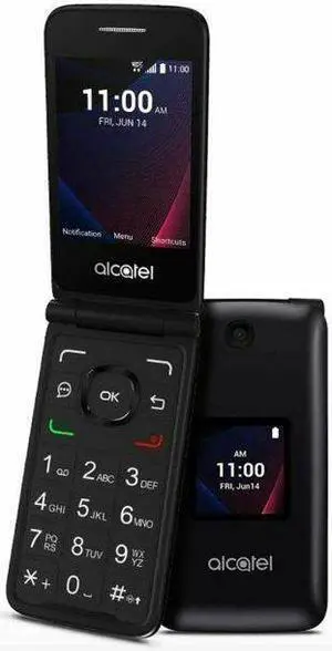 Alcatel GO Flip V 4051S 4G LTE Flip Cell Phone Verizon CDMA Postpaid Big Numbers