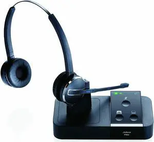 Jabra PRO 9450 Duo Headband Headsets Wireless Noise Canceling Headset - Black