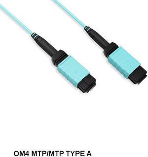 Kentek 10 Meter MTP Type A OM4 50/125 Multi-Mode 12 Fibers Trunk Cable OFNP MPO