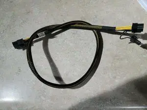 Dell T5820 Cable 76VYK 076VYK 8 pin male to 6+2 pin male 27" long