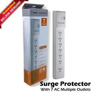 HP AG290AA Belkin 7-Outlet Surge Protector Power Strip BE107200-06