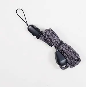 Lot of 100 Gray Lanyard neck strap for cell phone, camera, id card, keys 17" FS