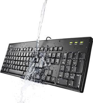 Box of 10 IRK32W-BK 104 Keys Usb I-rocks Black Hand-washable Engraved Durable