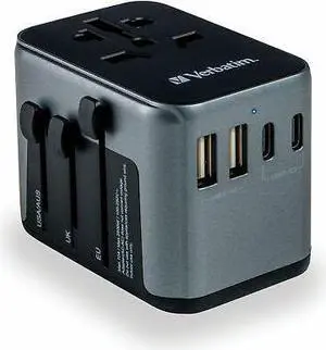 Verbatim 49545 Travel Adapter 30w Adap Universal Adapter Usb-c Usb-a - OEM