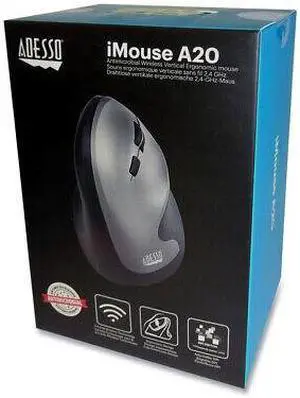 Adesso iMouse A20 Wireless Ergonomic Mouse
