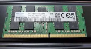 Samsung 16GB 2Rx8 PC4-2933Y-TG1-11 DDR4 Laptop RAM Memory M474A2K43DB1-CVFQ