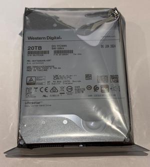 (NOT FOR HOME PC!) NEW!!! WD UNTRASTAR DC HC560 WUH722020BL4207 20TB 0F38604 7.2K SAS 12Gb/s 512MB - OEM