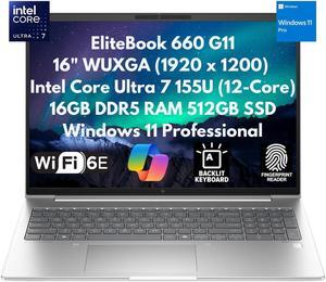 HP EliteBook 660 G11 16" WUXGA Core Ultra 7 155U 16GB 512GB SSD IR Cam FPR
