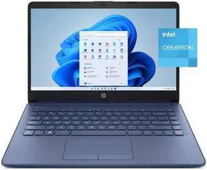 HP Stream Laptop 14" HD Celeron N4120 16GB 64GB eMMC Webcam Office 365 Blue