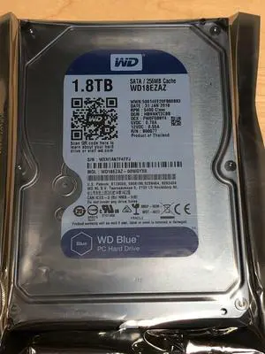 WD Internal Hard Drive WD18EZAZ 1.8TB 5400 RPM 256MB Cache PC Desktop