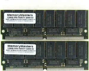 256MB (2X128MB) FPM PARITY 60NS SIMM 72-PIN 5V 32X36
